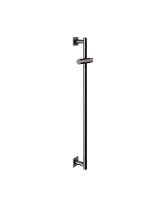 KEUCO IMXO shower rail 59585350902 titanium black brushed, height 855mm, shower slider, square rosettes
