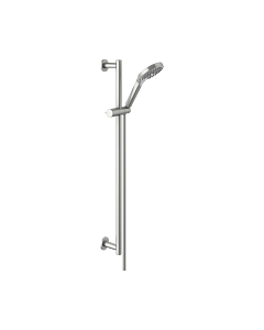 Set de douche KEUCO IXMO 59587210801 finition inox, rosaces rondes, 3 types de jets