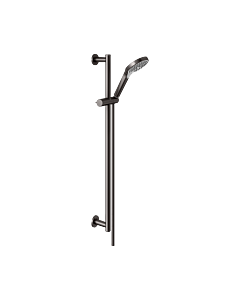 Set de douche KEUCO IXMO 59587350801 titane noir brossé, rosaces rondes, 3 types de jets