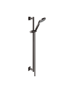 Set de douche KEUCO IXMO 59587350802 titane noir brossé, rosaces carrées, 3 types de jets