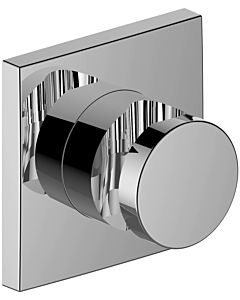 Keuco Support de douche mural Ixmo 59591170002 avec rosace carrée, utilisable à droite ou à gauche, finition aluminium