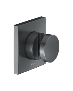 Keuco Ixmo wall shower holder 59591130002 with square rosette, can be used on the right or left, brushed black chrome