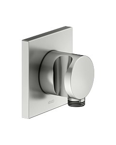 KEUCO IXMO hose connection 59592210002 stainless steel finish, with shower holder, rosette square
