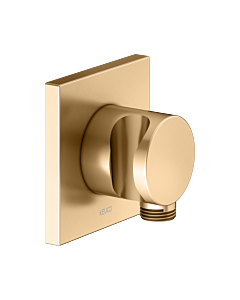 KEUCO IXMO hose connection 59592250002 brushed brass, with shower holder, rosette square