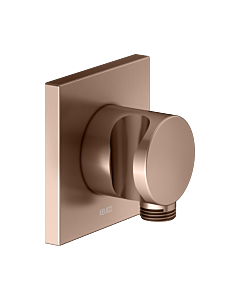 KEUCO IXMO Schlauchanschluss 59592290002 rotgold gebürstet, mit Brausehalter, Rosette eckig