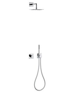 Keuco IXMO Brauseset 59602010002 chrom, Thermostat, 2 Verbraucher, eckige Rosette