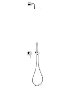 Keuco IXMO Brauseset 59603010001, chrom  Einhebelmischer, 2 Verbraucher, runde Rosette