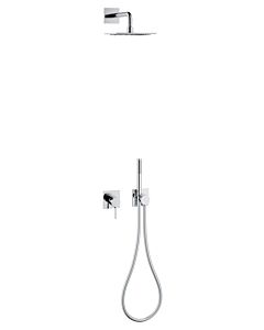 Keuco IXMO Brauseset 59603010002, chrom  Einhebelmischer, 2 Verbraucher, eckige Rosette