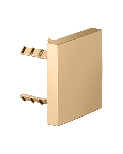 KEUCO Universal cover panel 59949250002 square, for pipe interrupter, brushed brass