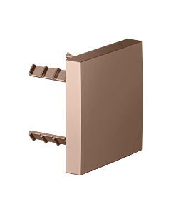 KEUCO Universal cover panel 59949290002 square, for pipe interrupter, brushed rose gold