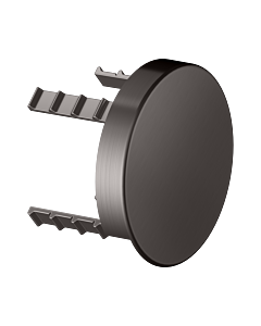 KEUCO Universal cover panel 59949350001 round, for pipe interrupter, titanium black brushed