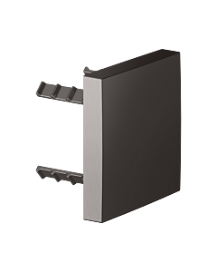 KEUCO Universal cover panel 59949350002 square, for pipe interrupter, titanium black brushed