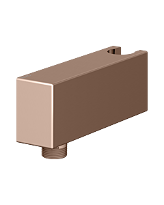 KEUCO Universal Schlauchanschluss 59993290000 mit Halter für Gussschlauch, rotgold gebürstet