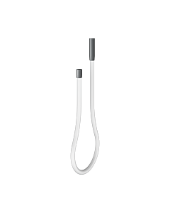 Keuco tuyau en blanc noir brossé, match1, 1800 mm