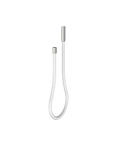 KEUCO Universal Gussschlauch 59996211851 1800mm, Schlauch weiß, Edelstahl-finish / weiß