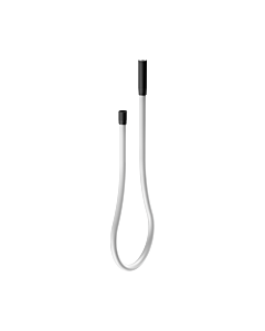 Keuco tuyau en fonte 59996371851 1800mm, tuyau blanc , noir mat