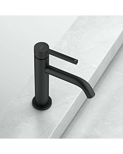 Kludi NOVA FONTE PURA Waschtischarmatur 202893915 mit Push-Open Ablaufgarnitur, mattschwarz
