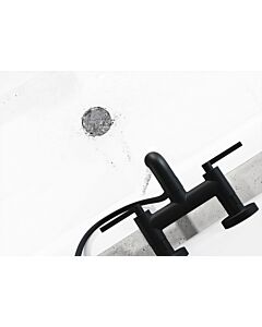 Kludi Nova Fonte mélangeur bain et douche 205403915 Montage mural, conversion bain / douche, noir mat