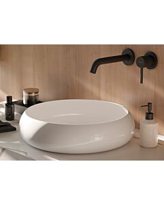 Kludi Bozz match0 382453976 mitigeur lavabo mural 2 trous, saillie 230 mm, noir mat