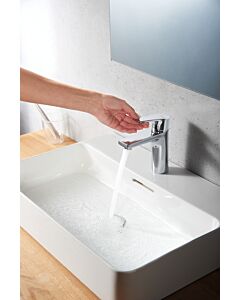 Kludi Zenta SL basin mixer 482630565 chrome, outlet height lower edge 75mm, with pop-up waste