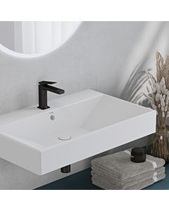Kludi Decus mitigeur lavabo 110 542883975 avec processus d&#39;ouverture par poussée. noir mat