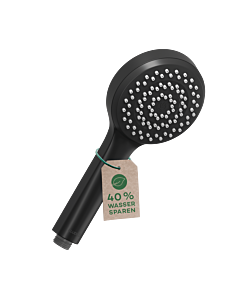 Kludi Dive S 1S Handbrause 6881039-00 1 Strahlart, Duschkopf, Schwarz Matt
