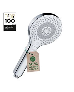 Kludi Dive X 3S hand shower 6983005-00 3 jet types, shower head, shower head, chrome