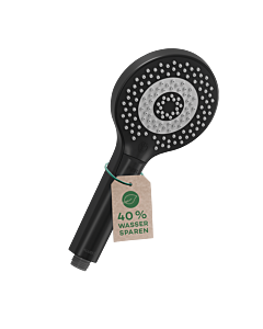 Kludi Dive X 3S hand shower 6983039-00 3 jet types, shower head, black matt