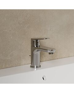 Kludi X1 75 mitigeur lavabo 322660575 avec garniture de vidage , chromé