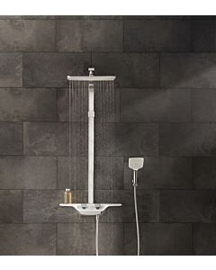 Kludi Système de douche 8020091-00 blanc / chromé , avec tête et douchette