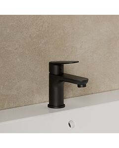 Kludi X1 75 washbasin mixer 322903975 without waste set, matt black
