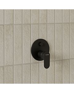 Kludi X1 Bath and shower mixer 327593975 Concealed, with functional unit, trim set, matt black