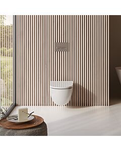 Kludi RESA D Wand-WC-Set 24WCSET43 Rimless, Spiralflush, P-förmiger Abfluss, weiß glänzend