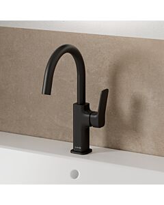 KLUDI-X3 mitigeur lavabo 420273981 avec garniture de vidage , noir mat
