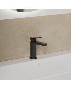KLUDI-X3 mitigeur lavabo 422883981 avec push-open garniture de vidange , noir mat