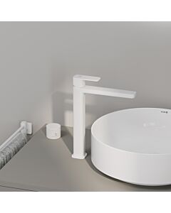 Mitigeur monocommande pour lavabo RENON Kludi DN 15 422985375 sans garniture de vidange , blanc mat