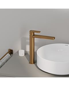 Kludi RENON wash basin single-lever mixer DN 15 42298N175 without waste set, brushed bronze