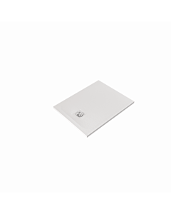 Kludi TERRA Duschwanne 08DW0453 70 x 90 x 3 cm, Abflussabdeckung inkl. Mattweiß