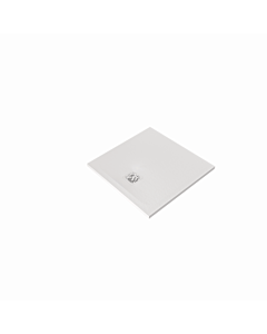 Kludi TERRA Duschwanne 08DW0953  80 x 80 x 3 cm, Abflussabdeckung inkl. Mattweiß