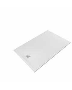 Receveur de douche Kludi TERRA 08DW1553 100 x 160 x 3 cm, bonde incluse, blanc mat