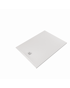 Kludi TERRA shower tray 08DW1653 100 x 140 x 3 cm, drain cover included, matt white