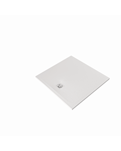 Receveur de douche Kludi TERRA 08DW1853 100 x 100 x 3 cm, bonde incluse, blanc mat