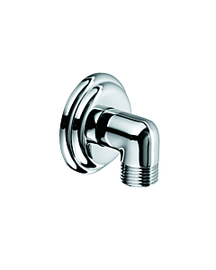 Kludi 1926 connection angle 1210105-00 DN15, cover rosette 56mm, chrome
