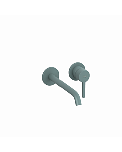 KLUDI NOVA FONTE Fertigmontageset 20245O315 UP-Waschtisch-Zweiloch-Wand-Einhebelmischer, Ausladung 220mm, matt teal blue