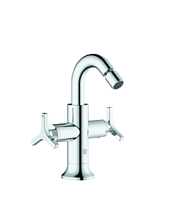 Kludi Nova Fonte Bidetarmatur 203130539 mit Ablaufgarnitur, chrom