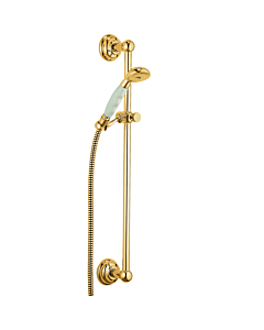Kludi Adlon Brausegarnitur 2710345 vergoldet, mit Wandstange 600 mm