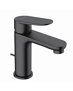 Robinet de lavabo Kludi X1 322933975 EcoPlus, position centrale, eau froide, avec bonde, noir mat