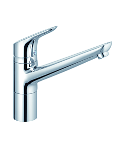 Kludi Objekta Küchenarmatur 325750575 chrom, Niederdruck, schwenkbarer Auslauf