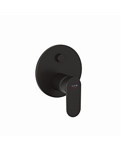 Kludi X1 Bath and shower mixer 327593975 Concealed, with functional unit, trim set, matt black