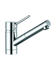 Kludi Scope Spültisch Armatur 339320575 chrom,Niederdruck,schwenkbar,ausziehbarer Auslauf